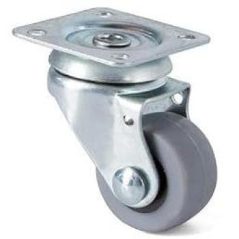 Rueda Giratoria Antro Aro de Goma Ø30 Plástico Zn - Sin Antihilo, Capacidad 15 Kgs/Rueda