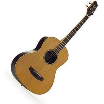 Guitarra Tenor Acústica Ozark 3372 con Tapa de Cedro Sólido y Cuerdas de Acero