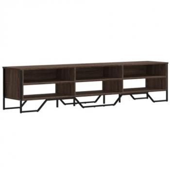 Mueble de TV madera de ingeniería roble marrón 180x34x41 cm