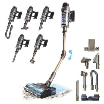 Aspirador Vertical Sin Cables Cecotec Conga Rockstar RX90 AI AquaPet Flex X-Treme 350AW 850W 100 Min de Autonomía