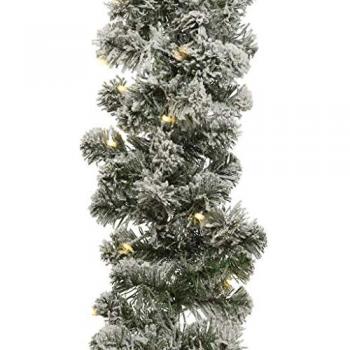 Guirnalda Imperial de Abeto con LED Innevado - 270 cm