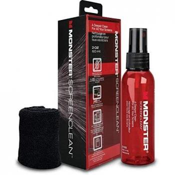 Monster Screen Cleaner Gel - Red - 176g - Universal Cleaning Kit for TV, Smartphone, Tablet, and Laptop with Microfiber Cloth