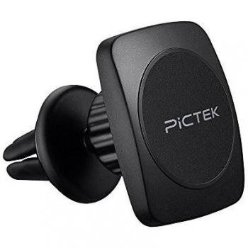 Soporte Móvil Coche, Pictek Universal Soporte Magnético de Coche 360º Ajustable para iPhone 7/6S/6 Plus/5S/5C/SE, Galaxy S7/ S6 Edge/5/4 Note 4/3,BQ y otro celular GPS etc.