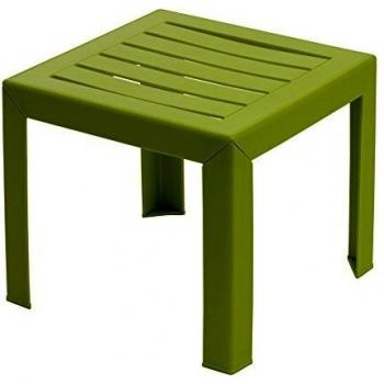 Grosfillex 53001183 Miami Mesa Auxiliar, Verde Anís, 40 x 40 cm