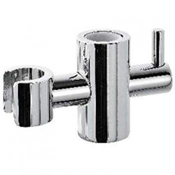 Soporte deslizante en ABS cromado para varilla de 20 mm, modelo SC 208, latón