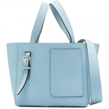 Valextra Women's Mini Bucket Bag in Light Blue | Size UNI | WBSF0090028LOCTFBL