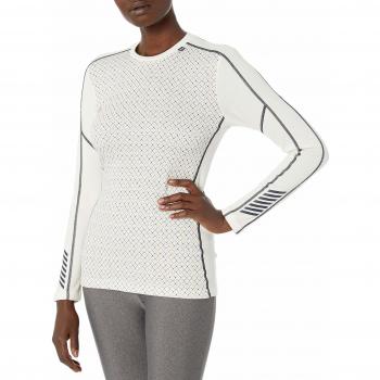 Helly Hansen W HH LIFA Merino Graphic Crew Sudadera, Mujer, 014 offwhite, M