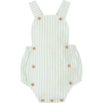Peto de bebé niño a rayas con botones a contraste