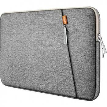 JETech Funda Portátil Compatible 13,3 Notebook Tableta iPad Tab, Maletín de Bolsa Impermeable, Sleeve Compatible Macbook Air/Pro, MacBook Pro de 13, 12.3 Surface Pro, Surface Laptop, Gris Claro