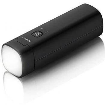 Aigostar Power Bank 4400mAh, Cargador Portatil Batería Externa, Compatible con iPhone Huawei iPad Samsung Nintendo Switch y Tabletas, Banco de Energía con Función de Linterna - Negro