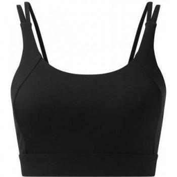 Sujetador Deportivo TriDri de Impacto Medio con Espalda Cruzada para Mujer 3XL Negro