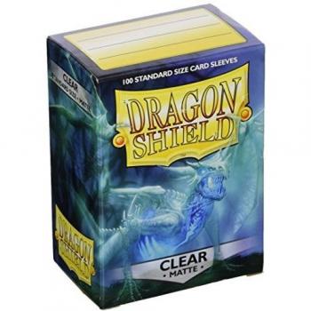 Dragon Shield 11001 Protectores de naipes, Tamaño estándar, Mate transparente, 100 protectores