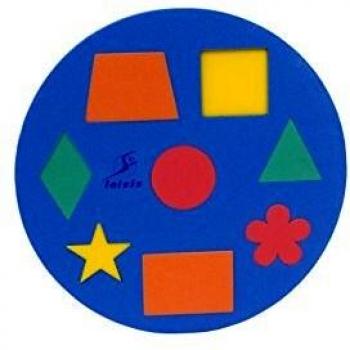 Piscina inflable Leisis Puzzle Formas multicolor, material de espuma, diseño colorido, ideal para juegos acuáticos