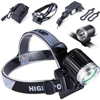 Cree XM-T6 LED bicicleta luz Set linterna con 5200mAh batería para ciclismo senderismo IPX65 impermeable Super brillante, ilumina su camino