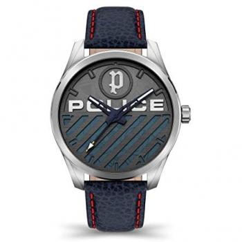 Reloj Analógico de Cuarzo para Hombre Police Grille PEWJA2121401 con Correa de Cuero y Diseño Metálico