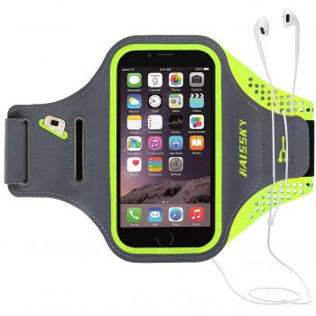 Guzack Brazalete Deportivo Running para Moviles Phone, Prueba de Sudor Ejecutando Brazalete con Clave Ranura para Correr Gimnasio para iPhone 6 Plus/7 Plus/8 Plus, Samsung Galaxy S7 Edge, Huawei P8