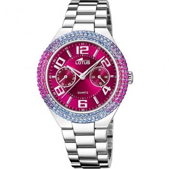 Reloj Lotus Bliss 18908/1 para Mujer, Esfera Morada, Acero Inoxidable Color Plata