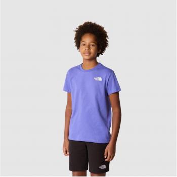 Camiseta de niños The North Face Redbox manga corta azul oscuro - L
