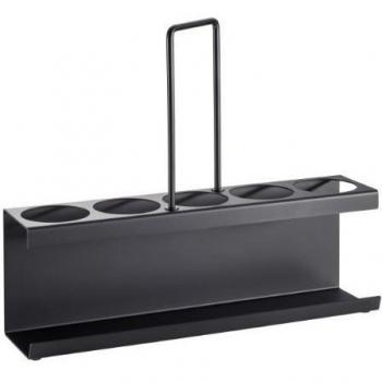 Vieler 300.0011.016 - Cesta para botellas, color negro