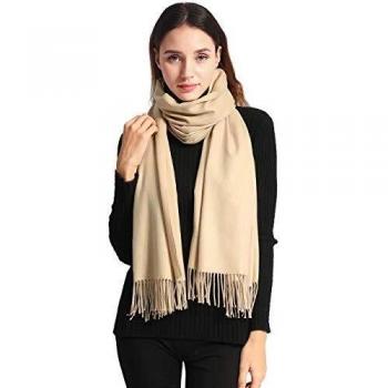EASE LEAP Mujer Bufanda con Tacto Cachemira Fiesta Chal para Boda Suave Pashmina Foulard 200 * 70cm