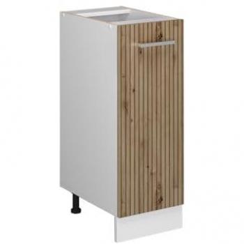 Armario de Farmacia R-Line, Roble Artesanal/Blanco, 30 cm, Antracita