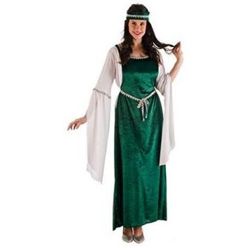 Disfraz de Dama Medieval verde para mujer