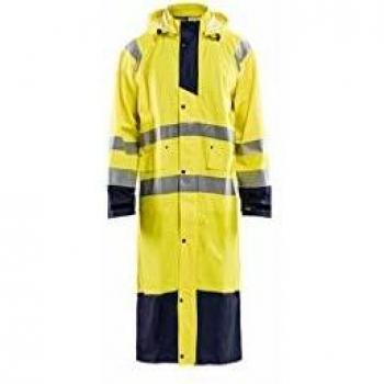 Abrigo de Lluvia Alta Visibilidad Nivel 1 4325 - Amarillo Fluorescente/Marinero M