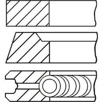 Kit de aros de pistón GOETZE ENGINE 08-521100-00