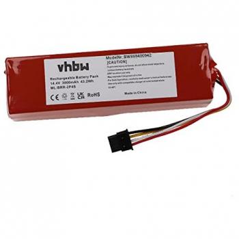 Batería Compatible para Robot Aspirador Xiaomi Roborock S6 MaxV, S60, S7, S65, S6 Max, S6, S6 Pure y Mi Primera Generación (3000 mAh, 14