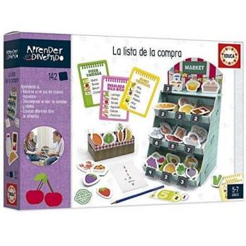 Educa - Aprender es Divertido: La Lista de la Compra, Aprende sobre Alimentos y su importancia nutricional Juego Educativo para niños, A Partir de 5 años, Multicolor