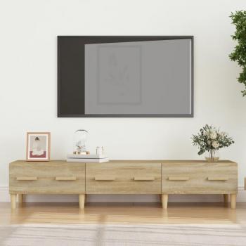 Mueble de TV vidaXL madera contrachapada roble Sonoma 150x34,5x30 cm