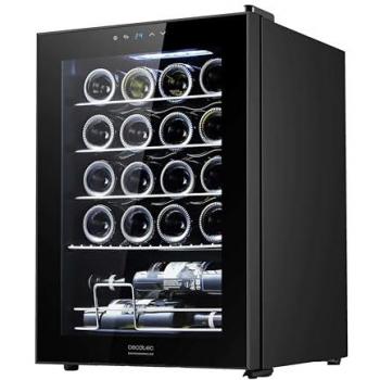 Bolero GrandSommelier 2050 Black Compressor Vinoteca de 20 botellas, sistema compresor de enfriamiento, temperatura regulable entre 5-18ºC, panel de control táctil, alto rendimiento, funcionamiento silenc
