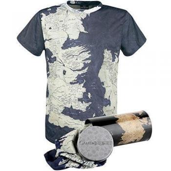 SD toys Mapa Camiseta, Negro, Medium