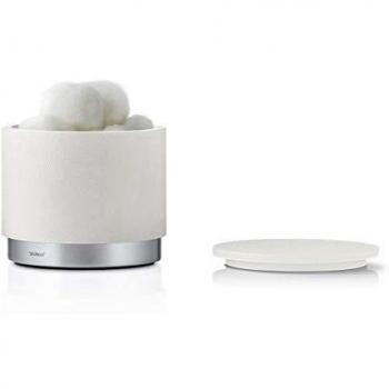 blomus Contenedor de Almacenamiento Ara con Tapa en Color Blanco/Plata