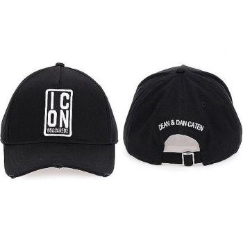 Dsquared2 Black Stylish Men's Hat Aw23, Caps, ONE SIZE