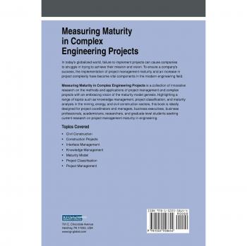 Medición de la Madurez en Proyectos de Ingeniería Complejos (Avances en Ingeniería Civil e Industrial) - Tapa Dura