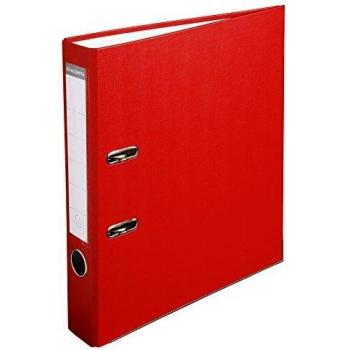 Exacompta 915403B - Archivador de palanca polipropileno, Lomo de 50mm, Rojo, A4, 320x290 mm, 1 pieza