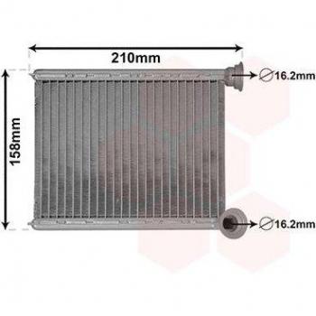 Radiador de calefacción VAN WEZEL 43006629