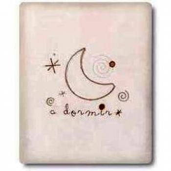 Pirulos 85330010 - Manta microlina, 120 x 155, a dormir, color blanco y lino