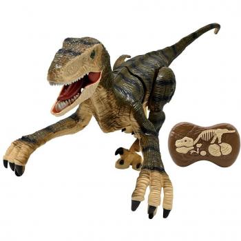 Dinosaurio RC Lexibook Velociraptor con Control Remoto, Sonidos y Luces, Teledirigido para Niños de +6 Años