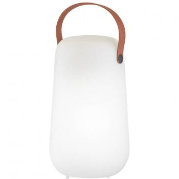 Lámpara de Mesa LED Recargable Collgar, 0,5W Blanco Cálido + 0,5W RGB, Dimable, Altura 26 cm, IP44
