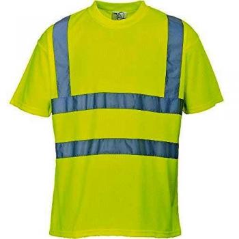 Portwest Hi Vis Short Sleeve T Shirt Yellow M