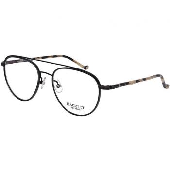 Hackett HEB262 02 Gafas Recetadas para Hombre Negras con armazones negros y lentes recetados
