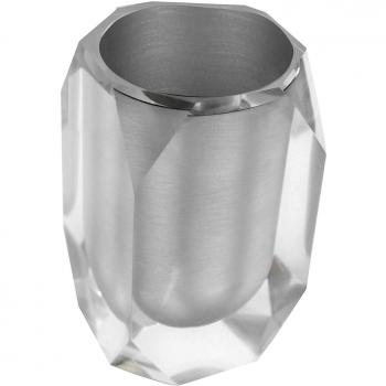 BATHSTAGE B-DIAMOND - Vaso, 3 x 11 x 11 cm, color plateado