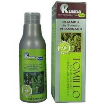Champú Kunda Tomillo Plus 250 Ml - Cabello Saludable, Champú de Tomillo Vitaminado 250 ml Kunda