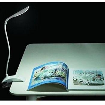 Lychee LED lámpara de escritorio 3-Nivel de control regulable tabla del tacto de la lámpara de cuello de cisne flexible ajustable