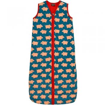 Maxomorra - Saco de dormir - para bebé niña Baby Pig Blau 50 cm/68 cm