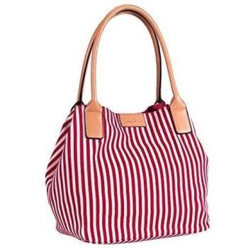 Tom Tailor Acc MIRI MARINE - Bolsa de la compra de material sintético mujer, color rojo, talla 44x28x18 cm