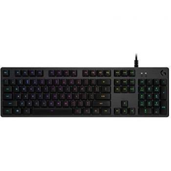 Logitech G G512 Teclado USB QWERTY Holandés Carbono G512, Estándar, USB, Interruptor mecánico, QWERTY, LED RGB, Carbono