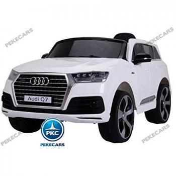 PEKECARS Audi Q7 S-Line 12V 2.4G Blanco